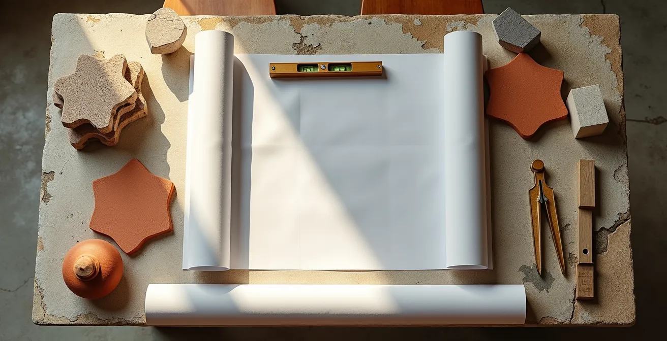 Extension contemporaine d'une bastide traditionnelle intégrée dans le paysage agricole du Luberon