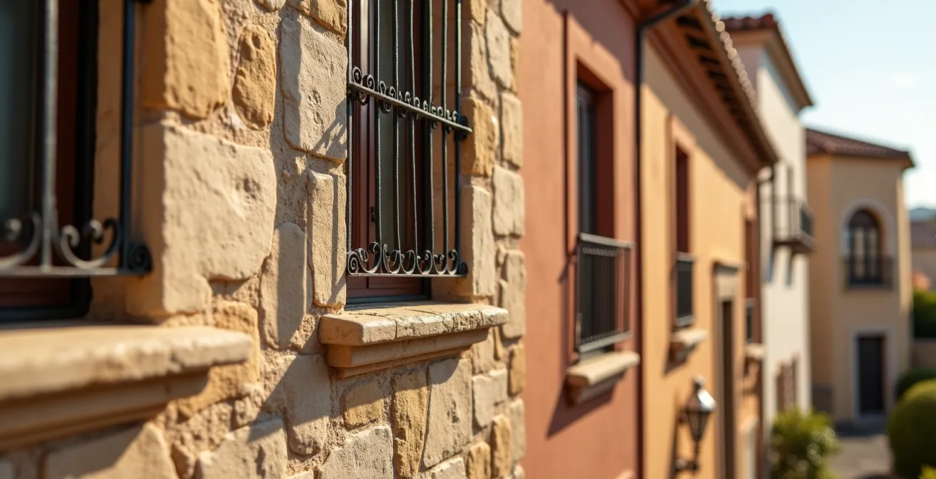 Vue aérienne montrant la différence entre côté mer et côté ville sur une avenue de Nice